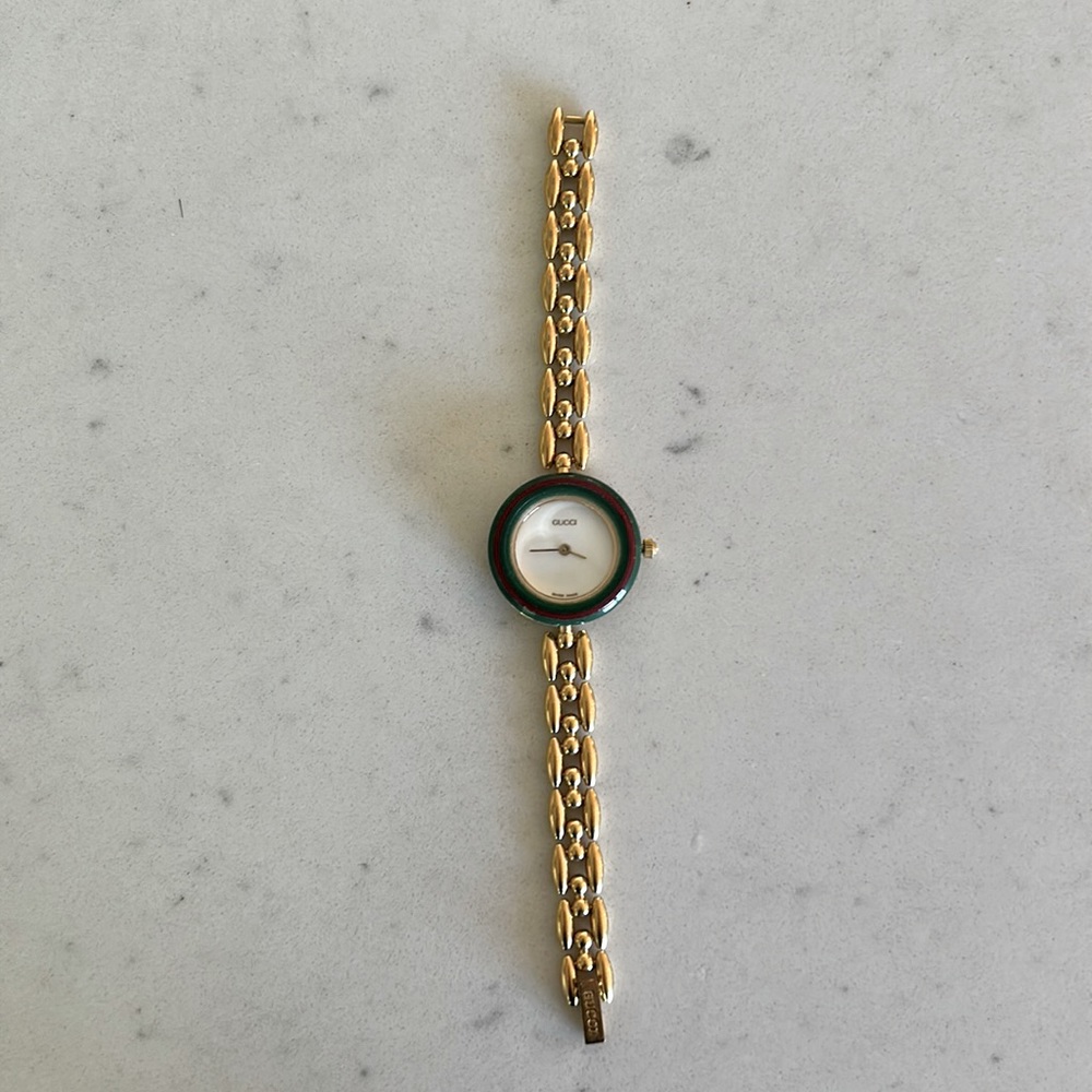 Vintage Gucci interchangeable bezel watch